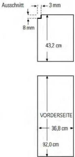 IOMABE ORG S2 DFF 6R - 25' CustomStyle™ Dimensionen für sonderangefertigte Holzverkleidungen. - 2