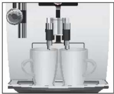 JURA Impressa J9.3 One Touch TFT - Zwei Kaffeespezialitäten zubereiten - 1