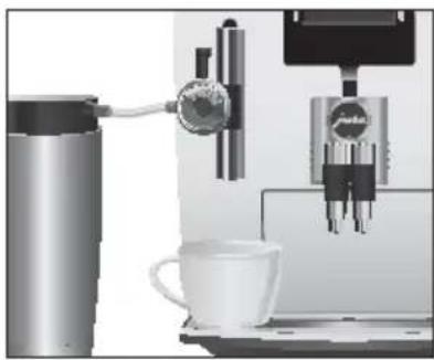 JURA Impressa J90 - Warme Milch und Milchschaum - 1