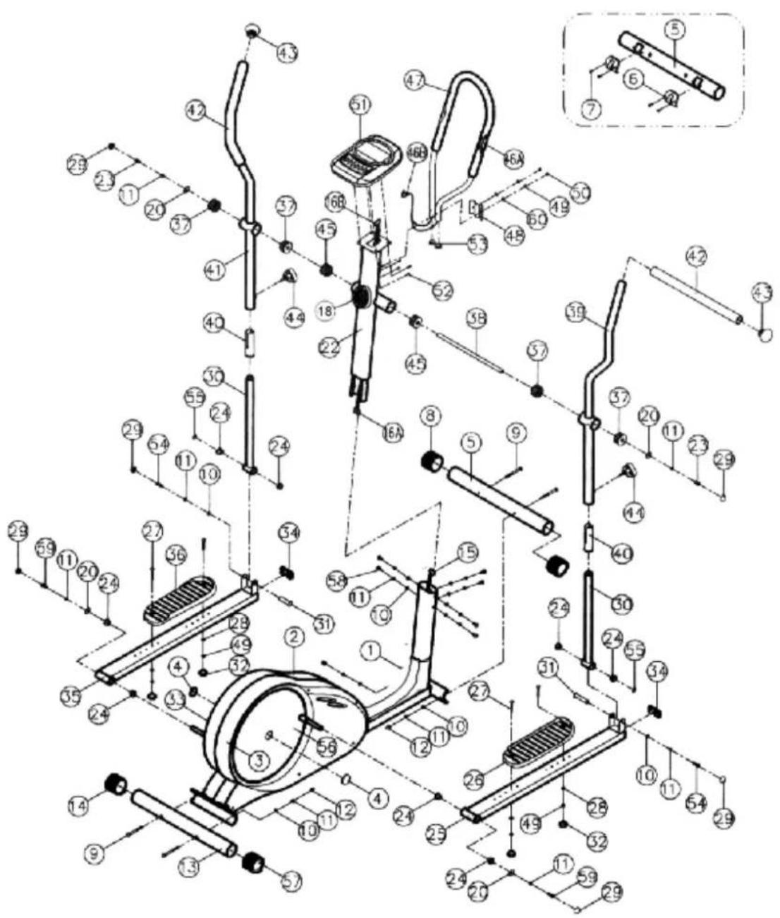 MEDION MD 41966 - Übersicht der Einzelteile - 1