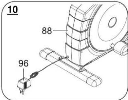 Life Gear Deluxe Magnetic Elliptical 93600 - Using the Adaptor. - 1