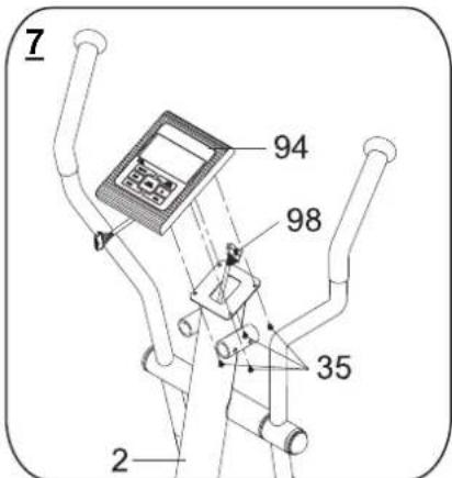 Life Gear Deluxe Magnetic Elliptical 93600 - Install the Computer. - 1