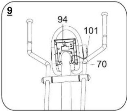 Life Gear Deluxe Magnetic Elliptical 93600 - Plug in the socket. - 1