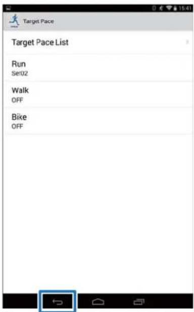 Target Pace Target Pace List Run Set02 Walk OFF Bike OFF