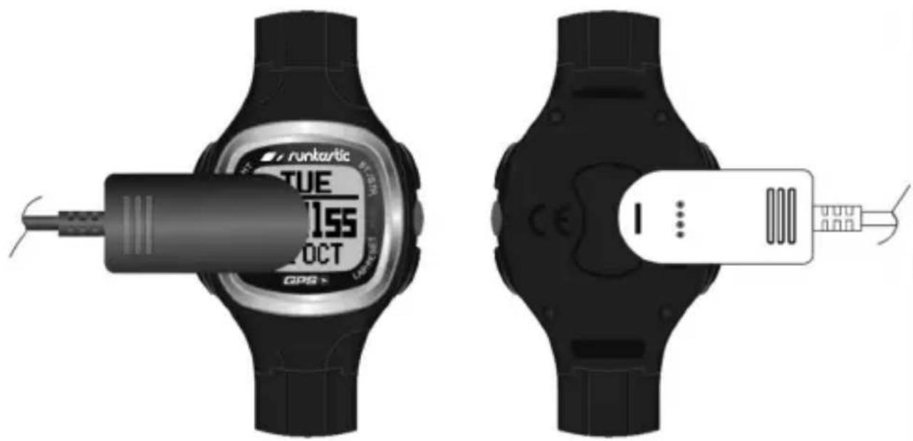 Runtastic Connect - Aufladen des Akkus der GPS-Uhr - 1