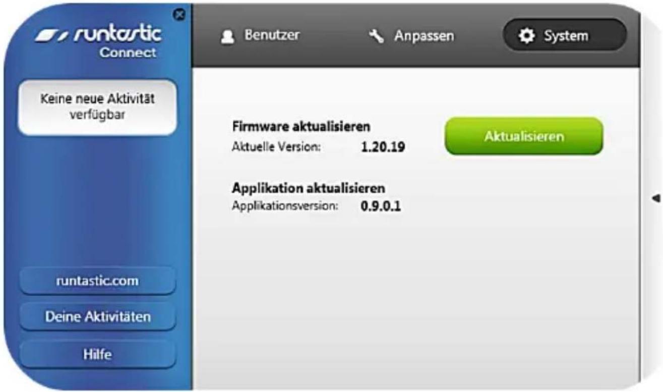 Runtastic Connect - „System“ - 1