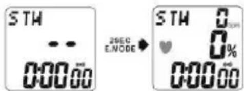 Echowell Elite T-301 - Start / Stopp der Herzschlag-Messfunktion - 1