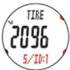Cateye MSC-CY300 - Einstellen des Reifenumfangs TIRE - 7