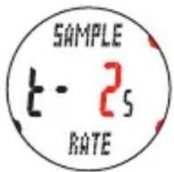 Cateye MSC-CY200 - Einstellen des Aufnahmeintervalls SAMPLE RATE - 8