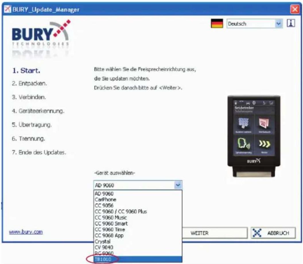 Bury TB 1010 Time - Update - 1
