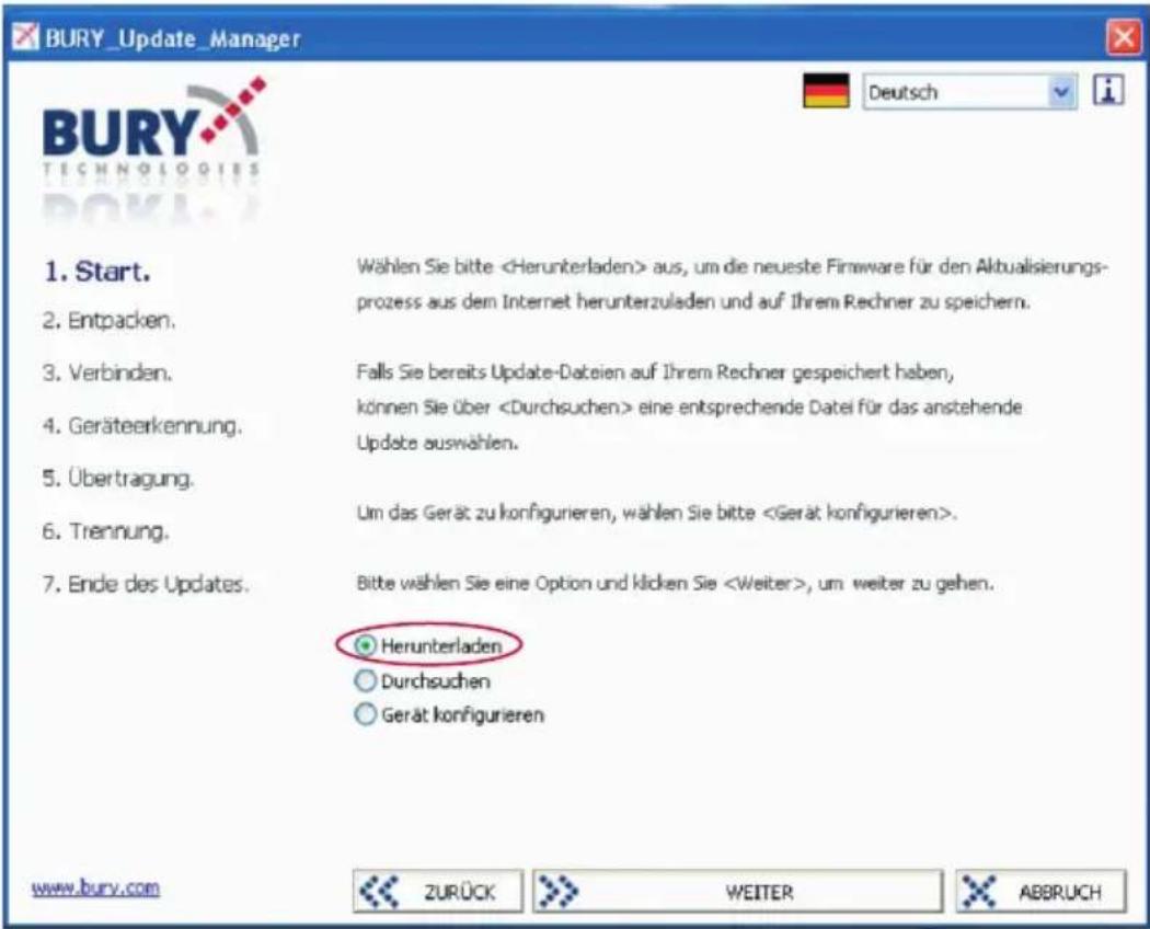 Bury TB 1010 Time - Wichtig: - 1