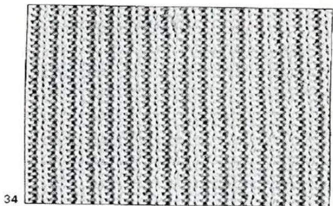 BROTHER KR710 - How to Knit 1×1 rib - 1