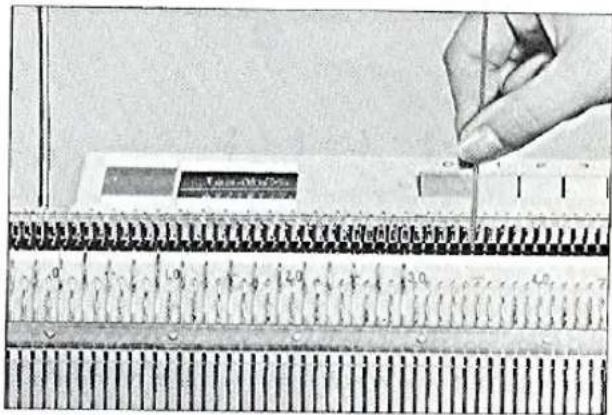 BROTHER KR710 - First row knitting - 3