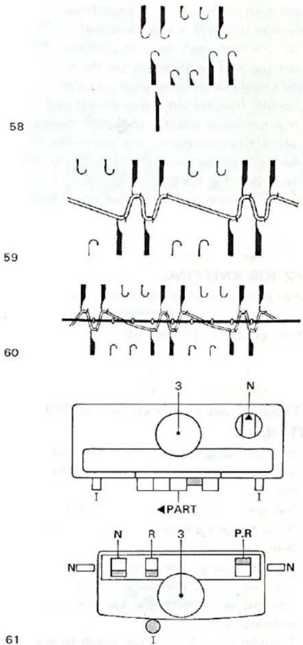 BROTHER KR710 - CASTING-ON FOR 2 × 2 RIB - 13