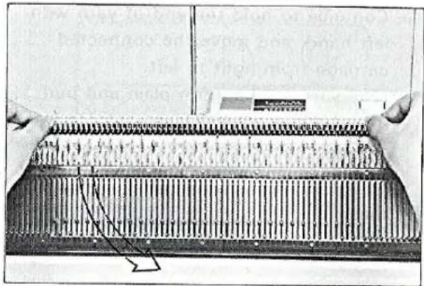 BROTHER KR710 - First row knitting - 2