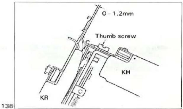 0 - 1.2mm Thumb screw KH KR C 138