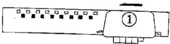 BROTHER KR 551 - HOW TO KNIT 1 × 1 RIB - 21
