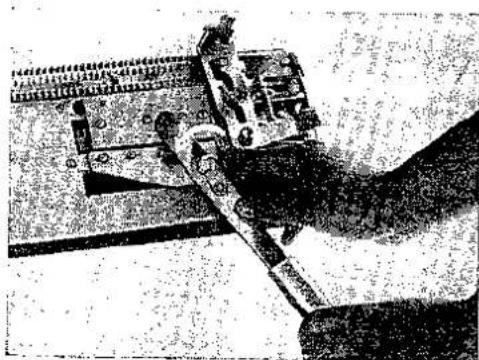 BROTHER KR 551 - PREPARING THE RIBBER BEFORE FITTING ONTO KNITTER - 1