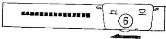 Hand-drawn diagram of a device with numbered components and symbols, possibly indicating parts of an electrical or mechanical assembly.