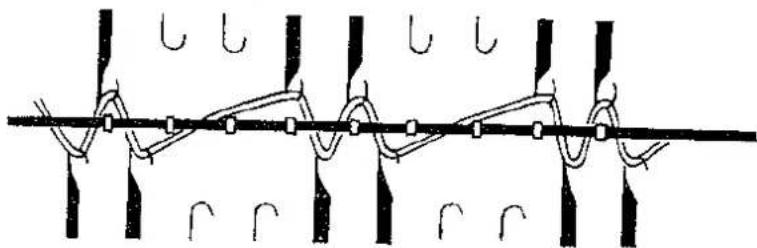BROTHER KR 551 - HOW TO KNIT 2 × 2 RIB - 10