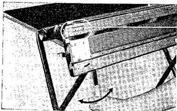 BROTHER KR 551 - FIXING THE REINFORCING CLAMP TO THE RIBBER - 9