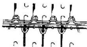 BROTHER KR 551 - HOW TO KNIT 1 × 1 RIB - 18