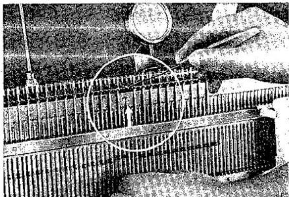 BROTHER KR 551 - HOW TO PICK UP DROPPED STITCH - 1