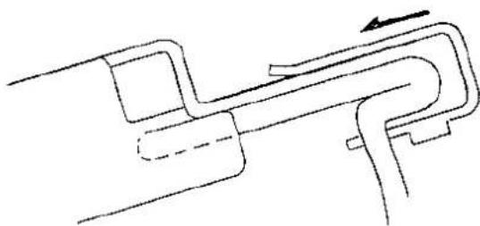BROTHER KR 551 - FIXING THE RIBBER TO THE KNITTER - 3