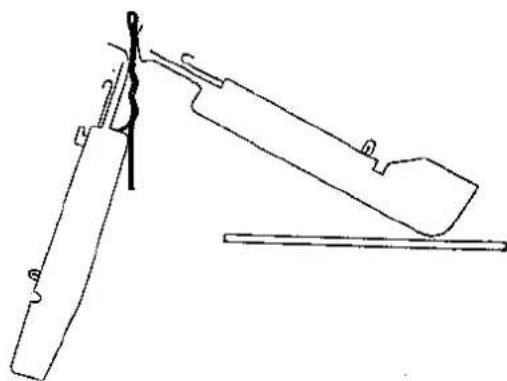 BROTHER KR 551 - HOW TO KNIT RACKING PATTERN - 5