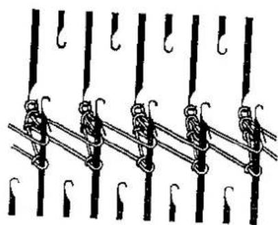 BROTHER KR 551 - HOW TO KNIT RACKING PATTERN OF ENGLISH RIB - 6
