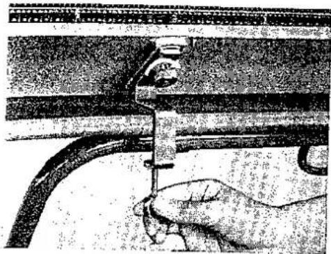 BROTHER KR 551 - PREPARING THE KNITTING MACHINE TO FIT THE RIBBING ATTACHMENT - 1