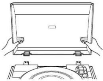 SONY PS-LX250 - Anbringen der Zarge - 1