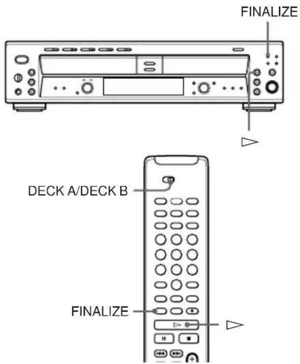 FINALIZE DECK A/DECK B FINALIZE