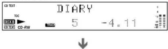 CD TEXT TOC DECKB CD TEXT CD -RW DIARY 5 -4.11
