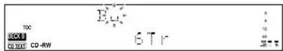 TOC DECK B CD TEXT CD -RW B T R