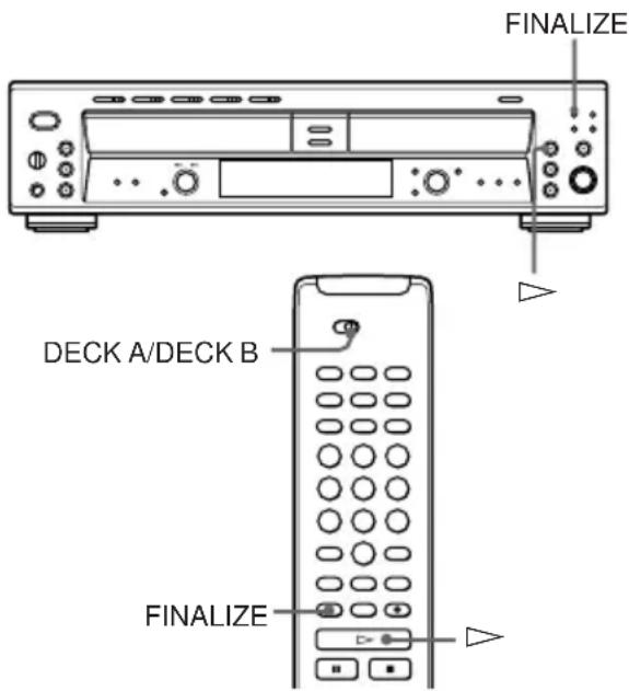 FINALIZE DECK A/DECK B FINALIZE