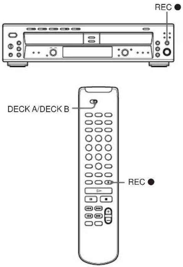 REC DECK A/DECK B REC