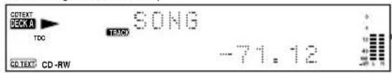 CD TEXT DECK A TDC CD TEXT CD-RW SONG TRACK -71.12