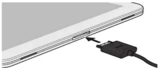TOSHIBA Excite AT200 - Anschließen des Netzadapters - 6