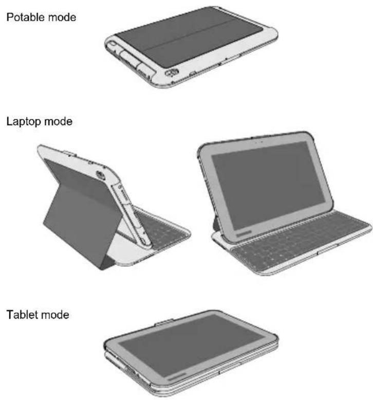 TOSHIBA Excite AT10 - Einrichten des Keyboard Cover - 1