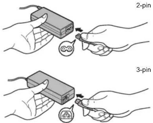 TOSHIBA Excite AT10 - Anschließen des Netzadapters - 3