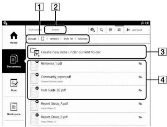 1 2 All Documents Folders Last Next Storage network MyInfo Arr Activities Create new note under current folder Reference_1.pdf Community_report.pdf Company-Management Report User Guide_DE.pdf Report_Group_A.pdf Group_A-Report_1 Report_Group_B.pdf Group_B-Report_1