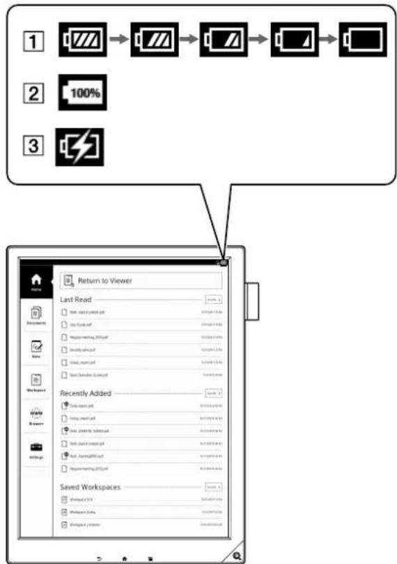 SONY DPT-S1 - Charge/Battery status icon - 1