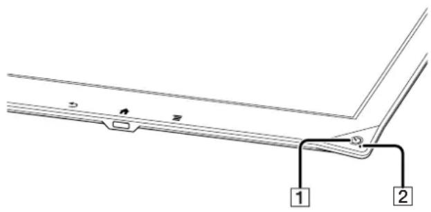 Technical diagram showing a structural joint with labeled parts and numbered annotations