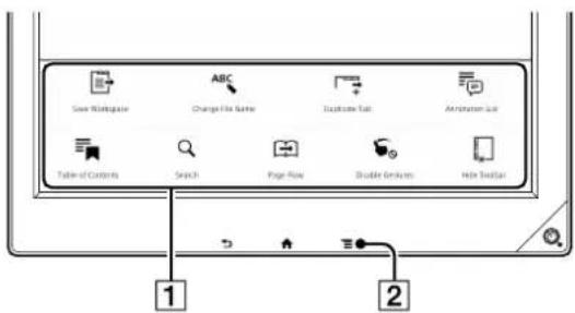Save Workspace ABC Change File Name Duplicate Edit Amplifier List Table of Contents Search Page Row Disable Elements Hide Textiles 1 2