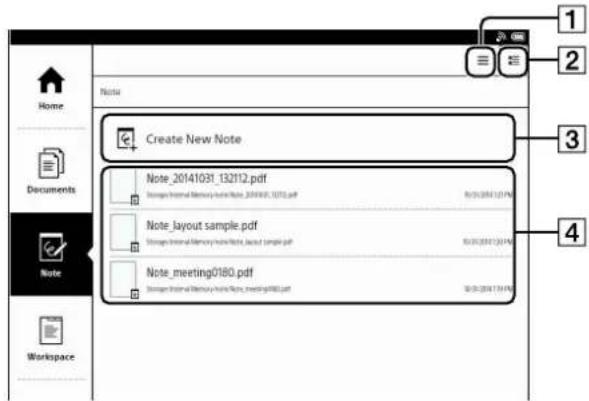 Home Documents Note Workspace Note Create New Note Note_20141031_132112.pdf Storage Internal Memory Note 20141031_13752.pdf 8/30/2014.12.19 PM Note _layout sample.pdf Storage Internal Memory Note Next Sample.pdf 8/30/2014.12.19 PM Note_meeting0180.pdf Storage Internal Memory Note Next MeetingRMB.pdf 8/30/2014.12.19 PM
