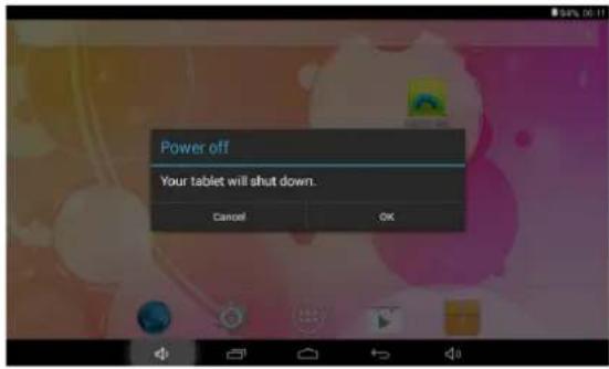 DENVER TAQ-70152K - Ein- oder Ausschalten des Tablet-PCs - 1