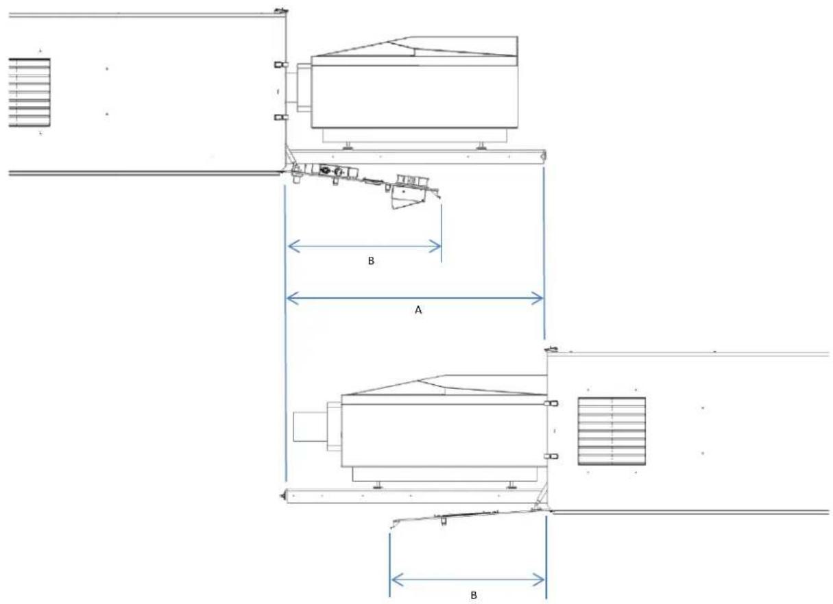 Tempest Cyclone 8000 - Open Slide and Door Dimensions - 1