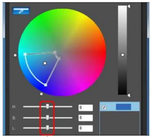 CANON Picture Style Editor 1.14 Windows - Passen Sie die Farbe an. - 1