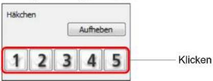 Häkchen Aufheben 1 2 3 4 5 Klicken